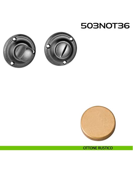 Nottolino WC tondo 503NOT36 Reguitti ottone