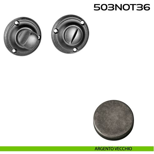 Nottolino WC tondo 503NOT36 Reguitti argento