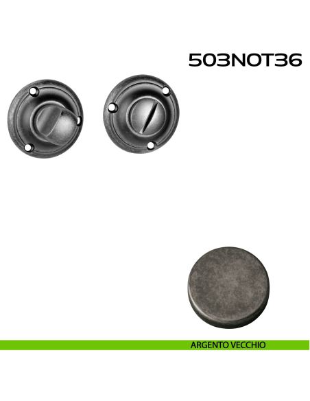 Nottolino WC tondo 503NOT36 Reguitti argento