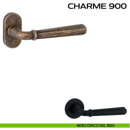 Maniglia per porta Charme 900 Reguitti con rosetta ovale 2