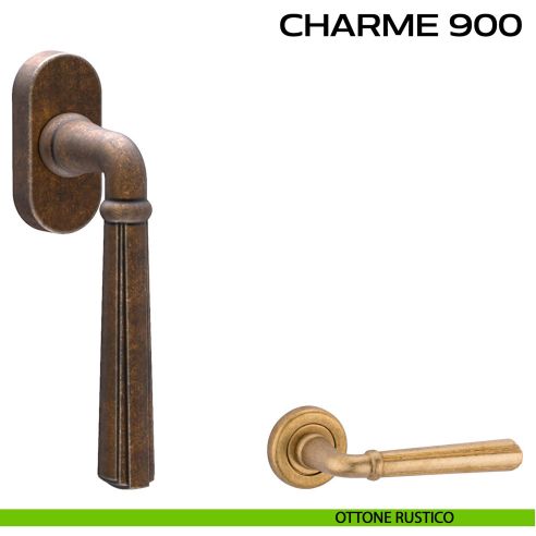 Maniglia martellina DK per finestra Charme 900 Reguitti rustico