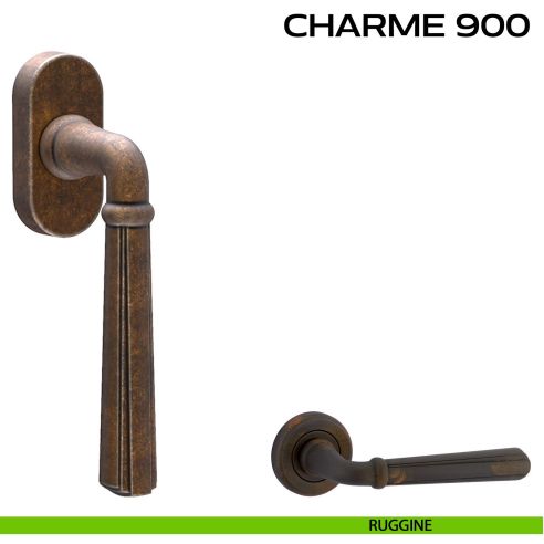 Maniglia martellina DK per finestra Charme 900 Reguitti ruggine