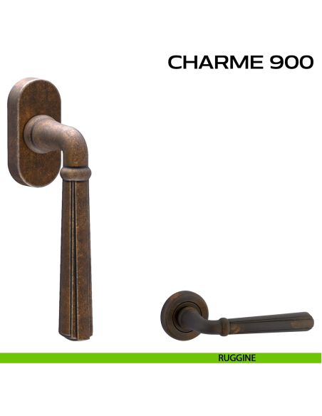 Maniglia martellina DK per finestra Charme 900 Reguitti ruggine