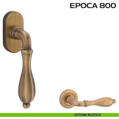 Maniglia martellina DK per finestra Epoca 800 Reguitti rustico