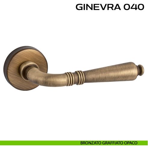 Maniglia per porta Ginevra 040 Reguitti bronzato graffiato opaco