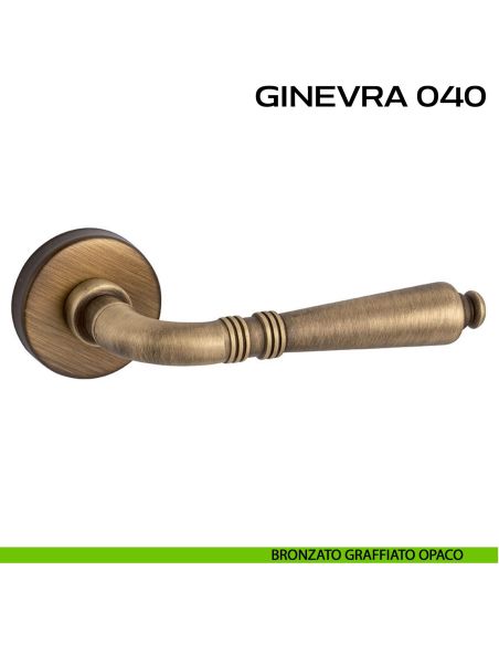 Maniglia per porta Ginevra 040 Reguitti bronzato graffiato opaco