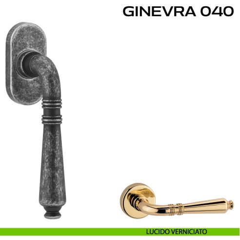 Maniglia martellina DK per finestra Ginevra 040 Reguitti lucido