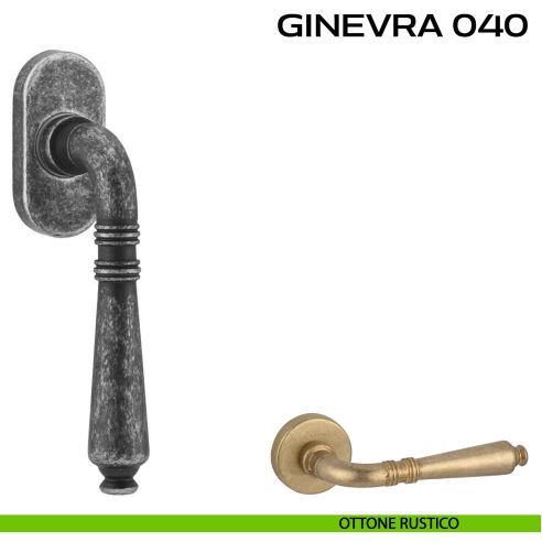 Maniglia martellina DK per finestra Ginevra 040 Reguitti rustico