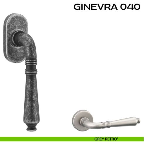 Maniglia martellina DK per finestra Ginevra 040 Reguitti grey