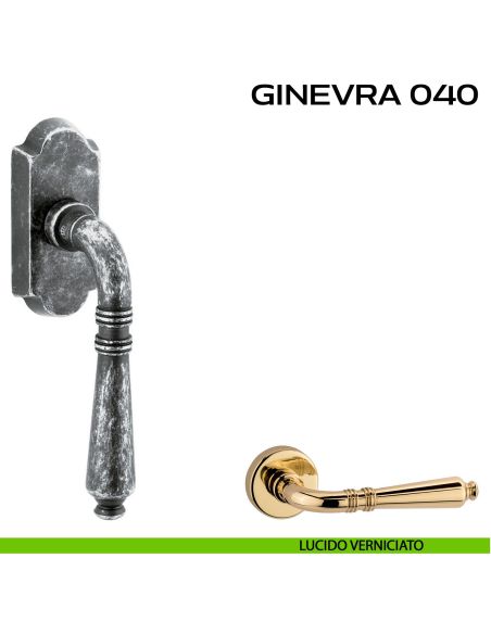 Maniglia per finestra martellina DK Ginevra 040 Reguitti lucido