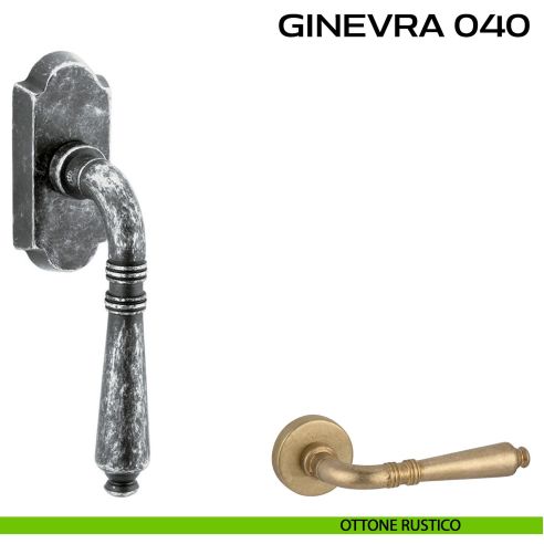 Maniglia per finestra martellina DK Ginevra 040 Reguitti rustico