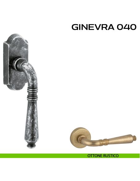 Maniglia per finestra martellina DK Ginevra 040 Reguitti rustico
