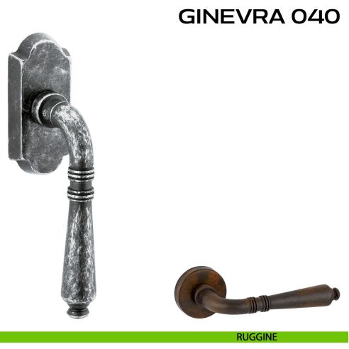 Maniglia per finestra martellina DK Ginevra 040 Reguitti ruggine