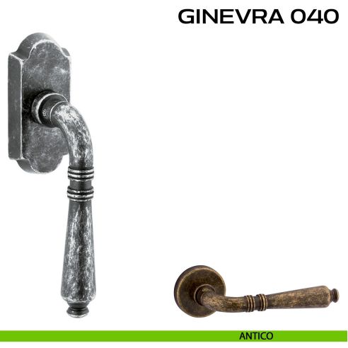 Maniglia per finestra martellina DK Ginevra 040 Reguitti antico