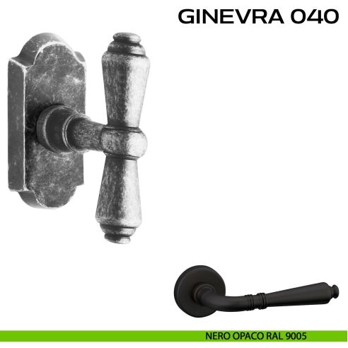 Maniglia per finestra martellina DK impugnatura a T Ginevra 040 Reguitti nero
