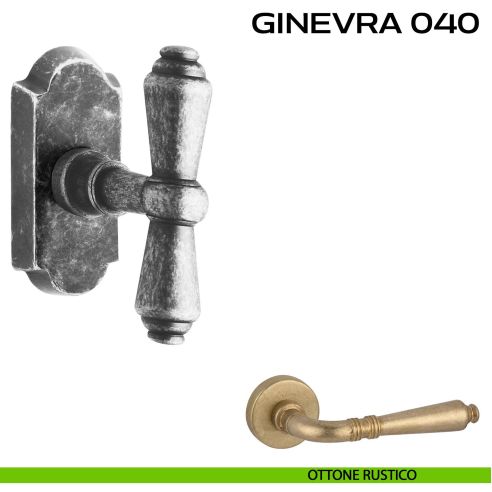 Maniglia per finestra martellina DK impugnatura a T Ginevra 040 Reguitti rustico