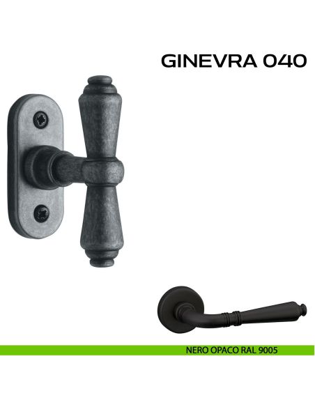 Maniglia per finestra martellina Ginevra 040 Reguitti nero