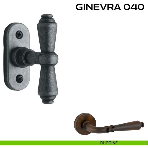 Maniglia per finestra martellina Ginevra 040 Reguitti ruggine