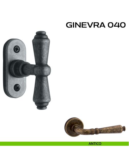 Maniglia per finestra martellina Ginevra 040 Reguitti antico