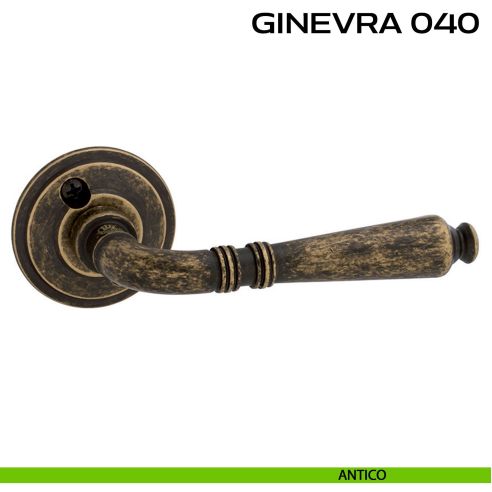 Maniglia per porta Ginevra 040 Reguitti con viti a vista antico