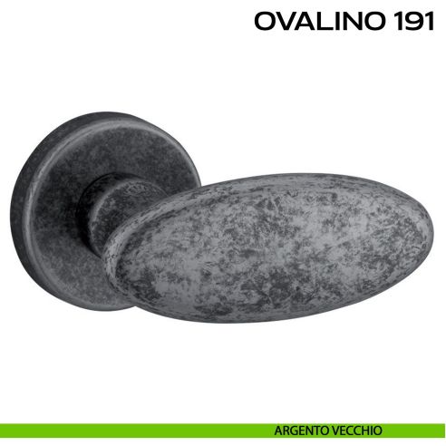 Maniglia per porta Ovalino 191 Reguitti argento
