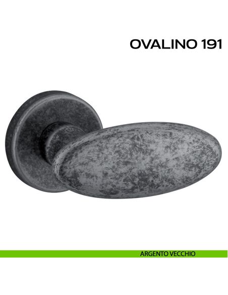 Maniglia per porta Ovalino 191 Reguitti argento