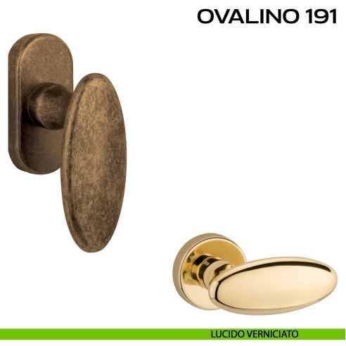 Maniglia martellina DK per finestra Ovalino 191 Reguitti lucido