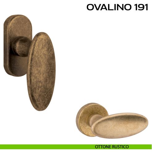 Maniglia martellina DK per finestra Ovalino 191 Reguitti rustico