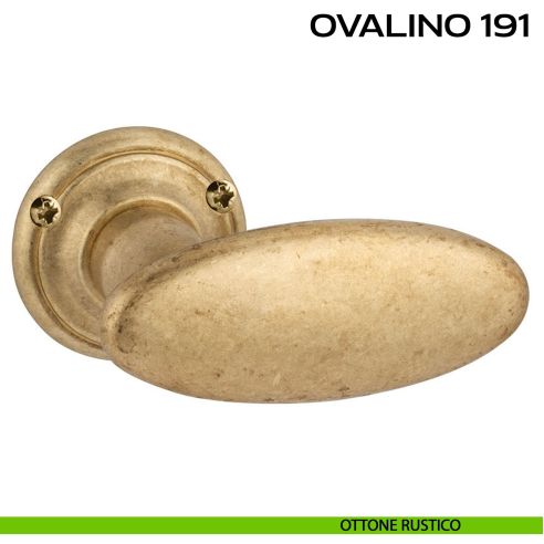 Maniglia per porta Ovalino 191 Reguitti con viti a vista rustico