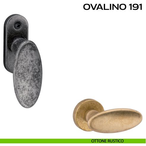 Maniglia per finestra martellina Ovalino 191 Reguitti rustico