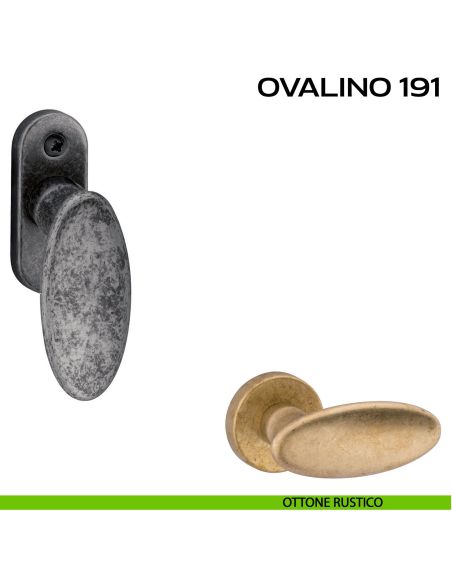 Maniglia per finestra martellina Ovalino 191 Reguitti rustico