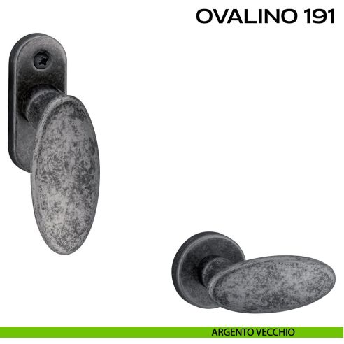Maniglia per finestra martellina Ovalino 191 Reguitti argento