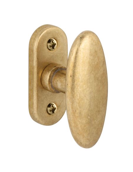 Pomolo ovale girevole per porta Ovalino T 190 Reguitti con rosetta ovale