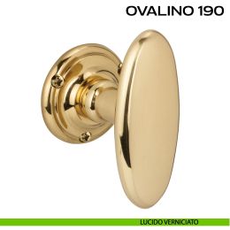 Pomolo ovale girevole per porta Ovalino 190 a T Reguitti 2