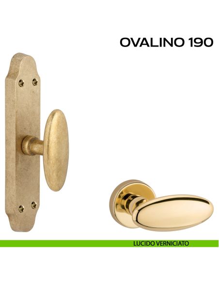 Maniglia per finestra cremonese Ovalino T 190 Reguitti lucido