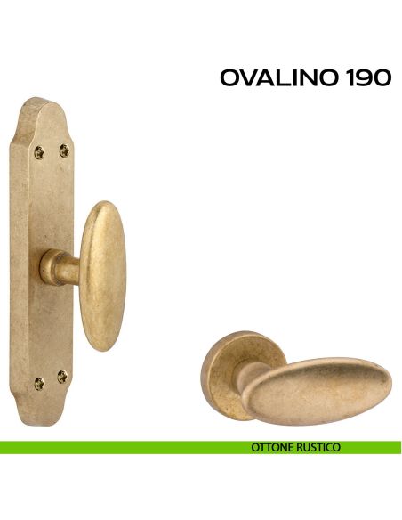 Maniglia per finestra cremonese Ovalino T 190 Reguitti rustico