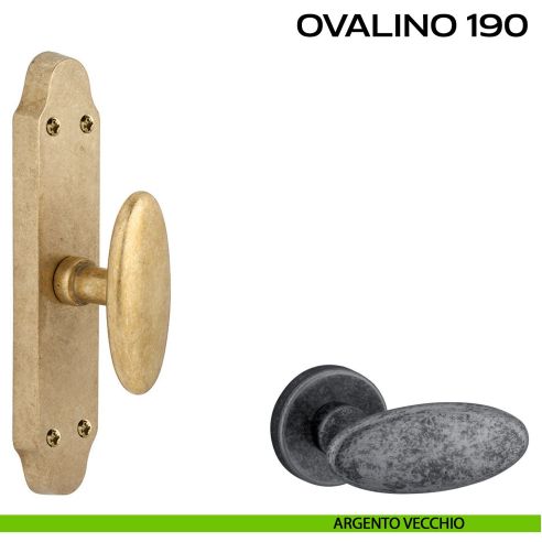 Maniglia per finestra cremonese Ovalino T 190 Reguitti argento