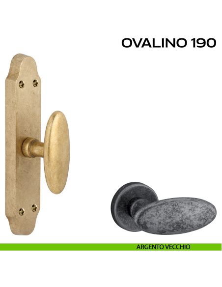 Maniglia per finestra cremonese Ovalino T 190 Reguitti argento
