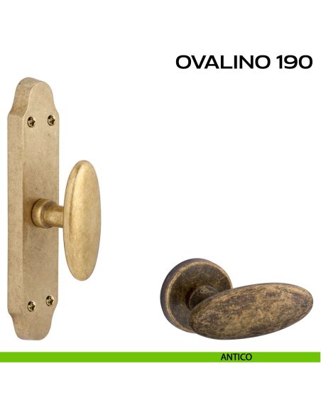 Maniglia per finestra cremonese Ovalino T 190 Reguitti antico