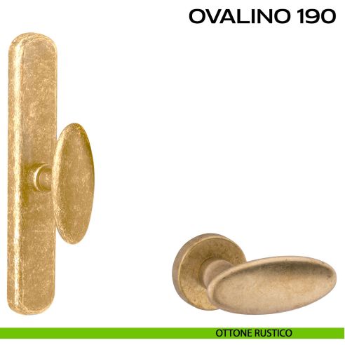 Maniglia per finestra cremonese Ovalino 190 Reguitti rustico