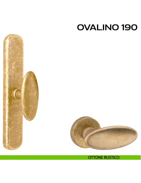 Maniglia per finestra cremonese Ovalino 190 Reguitti rustico