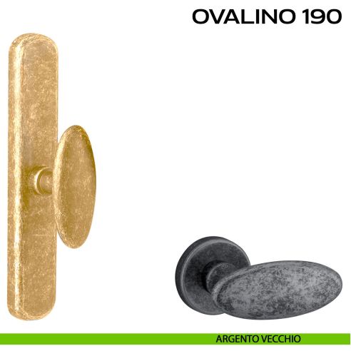Maniglia per finestra cremonese Ovalino 190 Reguitti argento
