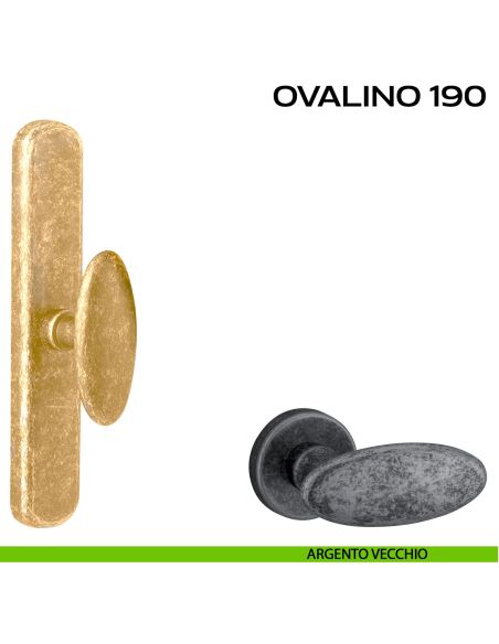 Maniglia per finestra cremonese Ovalino 190 Reguitti argento