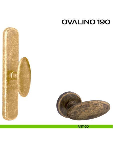 Maniglia per finestra cremonese Ovalino 190 Reguitti antico