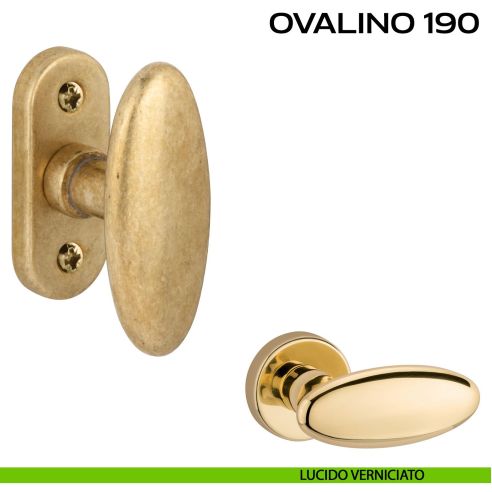 Maniglia martellina per finestra Ovalino T 190 Reguitti lucido
