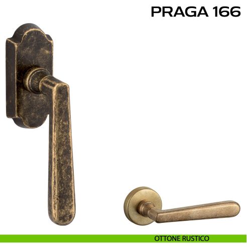Maniglia per finestra martellina DK Praga 166 Reguitti rustico