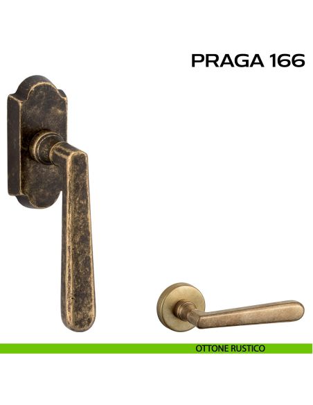 Maniglia per finestra martellina DK Praga 166 Reguitti rustico