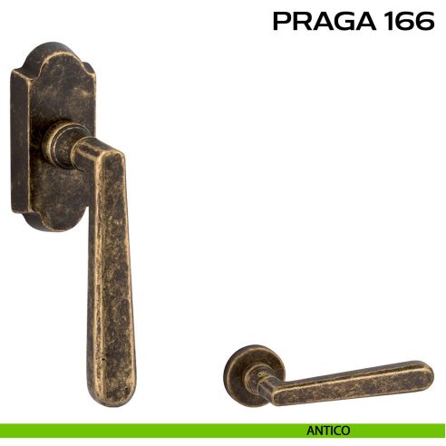 Maniglia per finestra martellina DK Praga 166 Reguitti antico