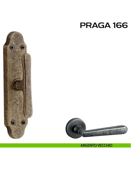 Maniglia per finestra cremonese Praga 166 Reguitti argento