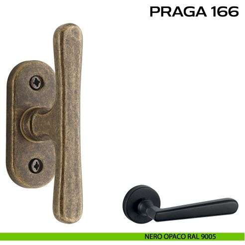 Maniglia per finestra martellina Praga 166 Reguitti nero